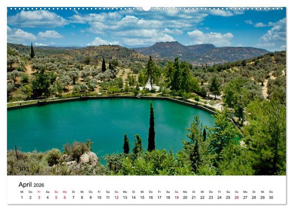 Produktbild: Kretas Traumlandschaften (hochwertiger Premium Wandkalender 2026 DIN A2 quer), Kunstdruck in Hochglanz