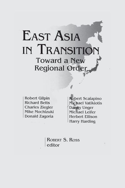 Produktbild: East Asia in Transition