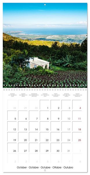 Produktbild: L'ile de la R&eacute;union, un volcan au milieu de l'oc&eacute;an Indien (Calendrier mural carr&eacute; 2026 30x30 cm) Calendrier double avec une page pour vos prises de notes