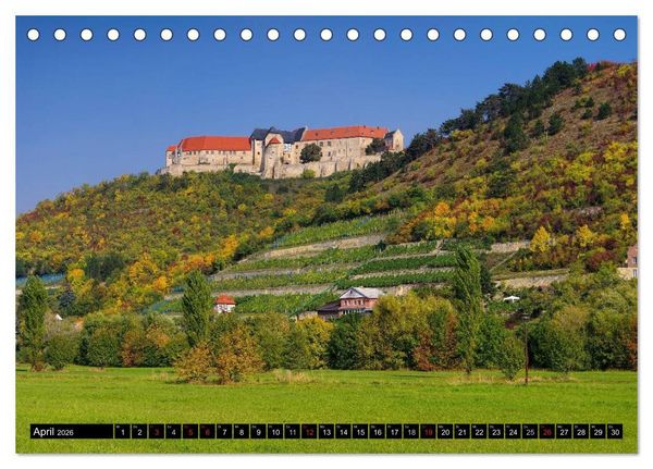 Produktbild: Saale-Unstrut - Region aus Wein und Stein (Tischkalender 2026 DIN A5 quer), CALVENDO Monatskalender