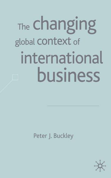 Produktbild: The Changing Global Context of International Business