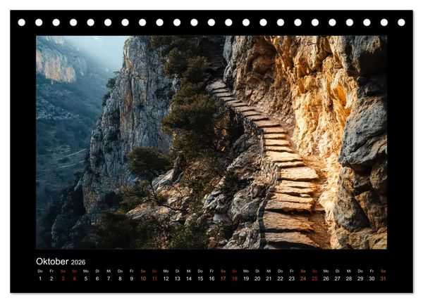 Produktbild: Geheimnisvolle Wege (Tischkalender 2026 DIN A5 quer), CALVENDO Monatskalender
