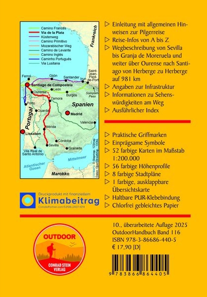 Produktbild: Spanien: Jakobsweg V&iacute;a de la Plata Mozarabischer Jakobsweg