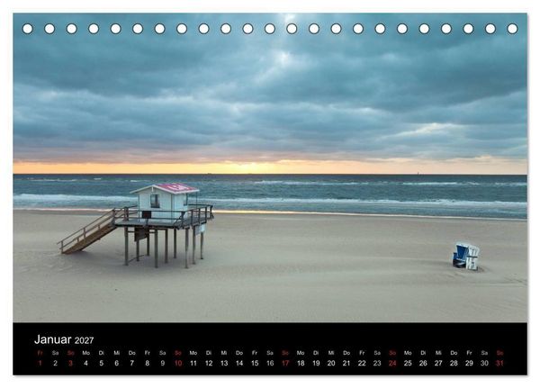 Produktbild: SYLT hinter den D&uuml;nen (Tischkalender 2027 DIN A5 quer), CALVENDO Monatskalender