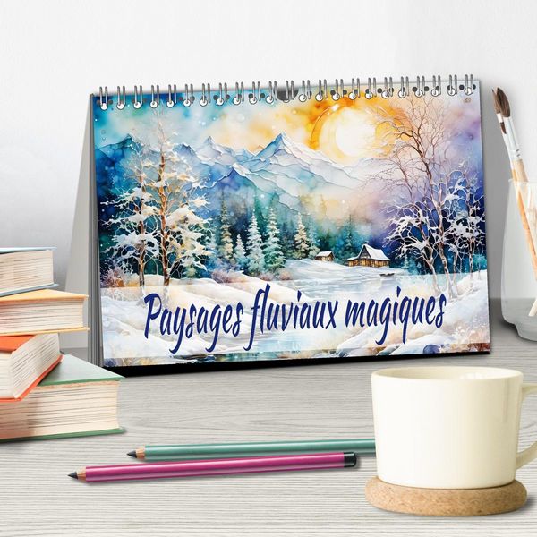 Produktbild: Paysages fluviaux magiques (Calendrier de bureau 2026 DIN A5 vertical), CALVENDO calendrier mensuel