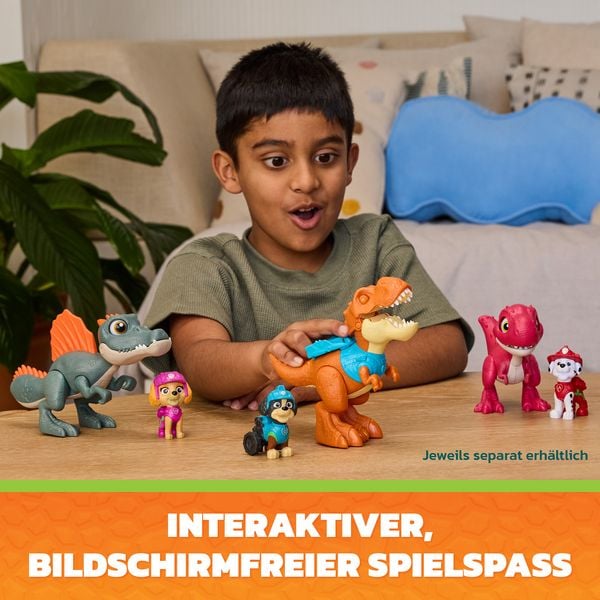 Produktbild: PAW Patrol: Der Dino Film, Roaring Pups, Rex-Figur & T-Rex-Dino Timmy