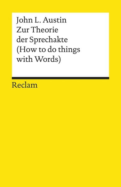 Produktbild: Zur Theorie der Sprechakte