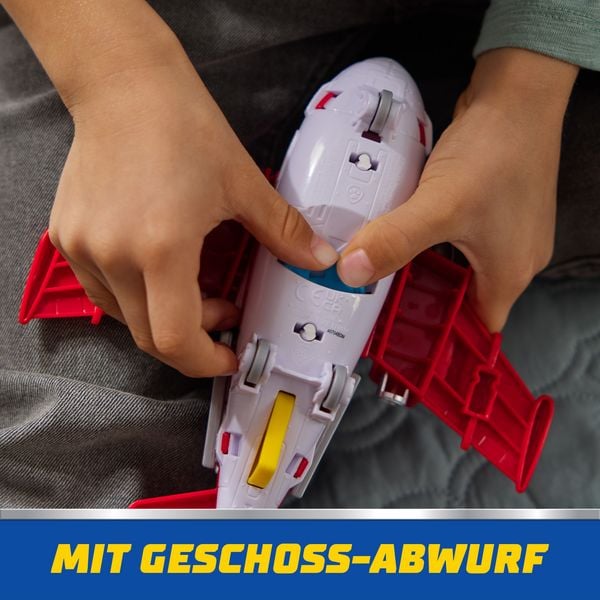 Produktbild: PAW Patrol Air Rescue - Marshalls Feuerwehrflugzeug mit Geschoss-Abwurf und Marshall Spielfigur (Basis Fahrzeug)&nbsp;