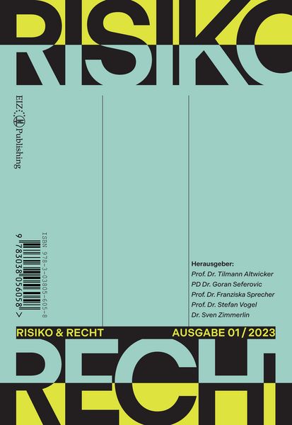 Produktbild: Risiko & Recht 01/2023