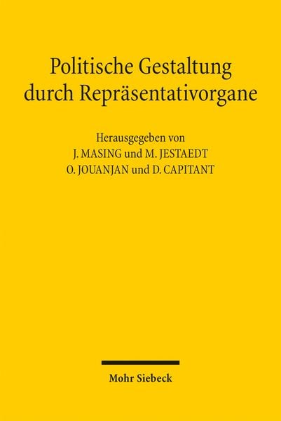 Produktbild: Politische Gestaltung durch Repr&auml;sentativorgane