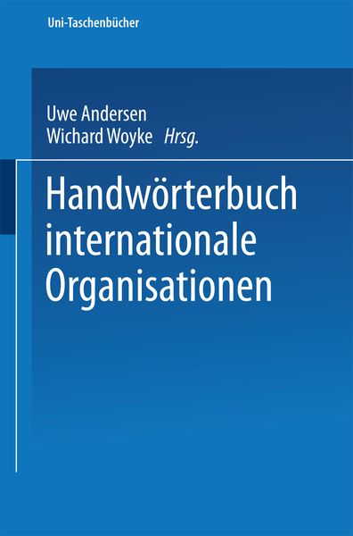 Produktbild: Handw&ouml;rterbuch Internationale Organisationen