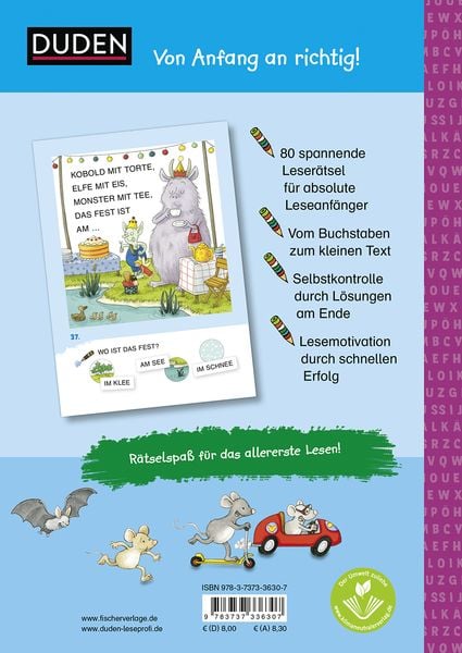 Produktbild: Duden Leseprofi &ndash; Lustige Abc-R&auml;tsel f&uuml;r die Vorschule