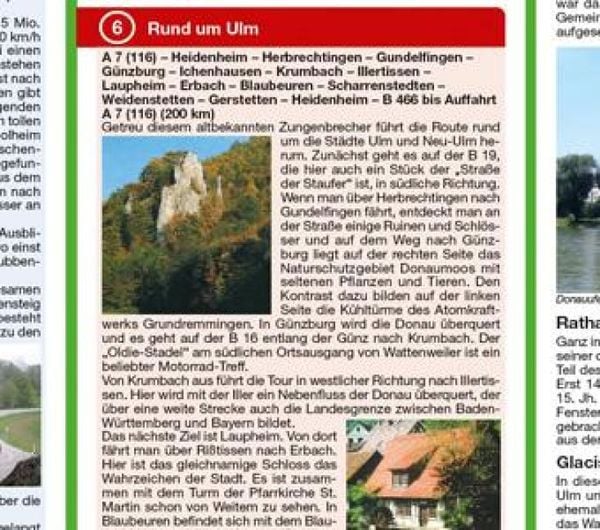 Produktbild: Publicpress Motorradkarte Schw&auml;bische Alb 1:200.000