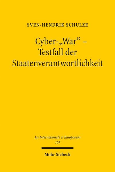 Produktbild: Cyber-"War" - Testfall der Staatenverantwortlichkeit