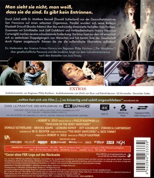 Produktbild: Die K&ouml;rperfresser kommen (4K Ultra HD)