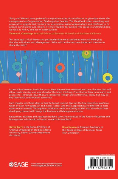 Produktbild: The SAGE Handbook of New Approaches in Management and Organization