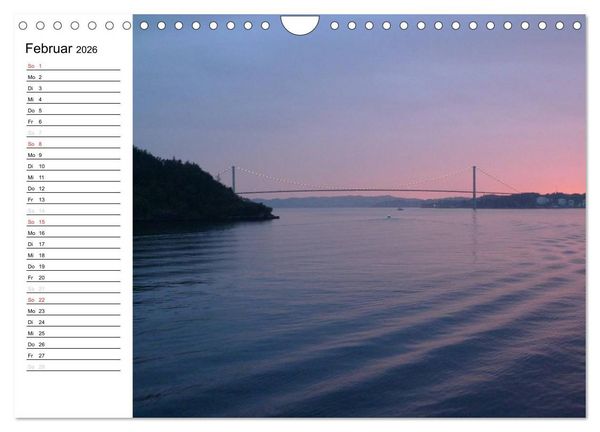 Produktbild: Impressionen von Norwegen entlang der Hurtigruten (Wandkalender 2026 DIN A4 quer), CALVENDO Monatskalender