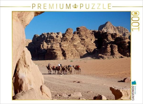 CALVENDO Puzzle Ein Motiv aus dem Kalender Jordanien. Königreich in der Wüste | 1000 Teile Lege-Größe 64x48cm Foto-Puzzle für glückliche Stunden