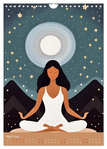 Produktbild: Meditation Unites (Wall Calendar 2026 DIN A4 portrait), CALVENDO 12 Month Wall Calendar