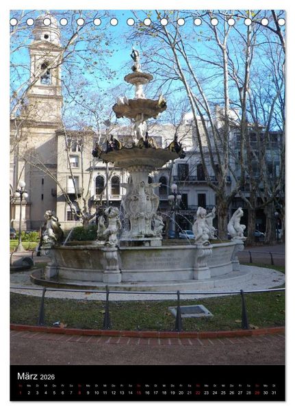 Produktbild: Winter in Montevideo (Tischkalender 2026 DIN A5 hoch), CALVENDO Monatskalender