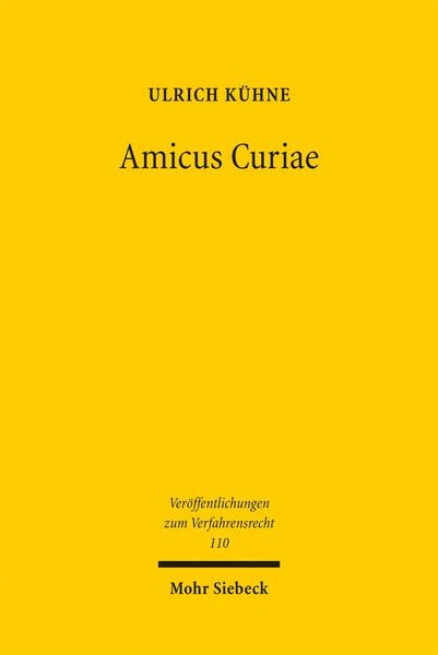 Produktbild: K&uuml;hne, U: Amicus Curiae