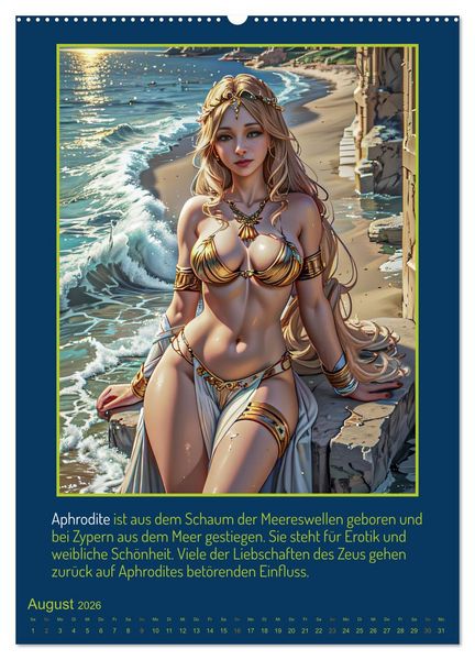 Produktbild: Olympische G&ouml;tter (hochwertiger Premium Wandkalender 2026 DIN A2 hoch), Kunstdruck in Hochglanz
