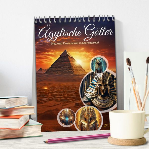 Produktbild: &Auml;gytische G&ouml;tter (Tischkalender 2026 DIN A5 hoch), CALVENDO Monatskalender