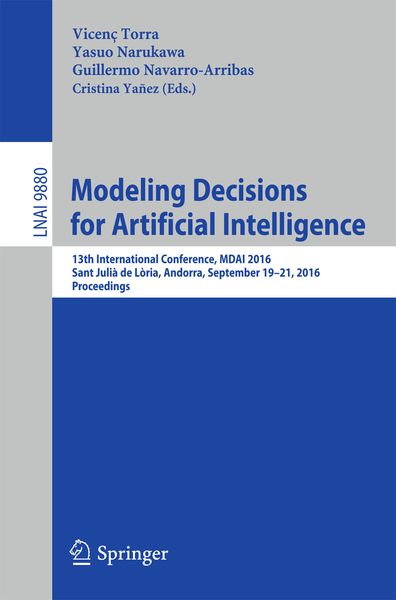 Produktbild: Modeling Decisions for Artificial Intelligence