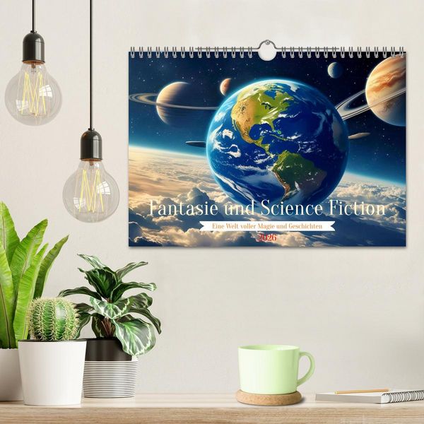 Produktbild: Fantasie und Science Fiction (Wandkalender 2026 DIN A4 quer), CALVENDO Monatskalender