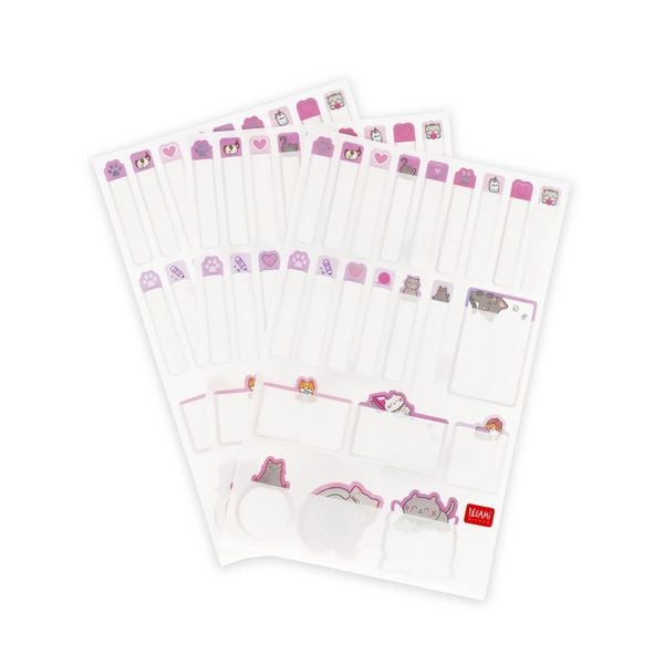 Produktbild: Legami Set aus 66 klebenden Labels - Kitty