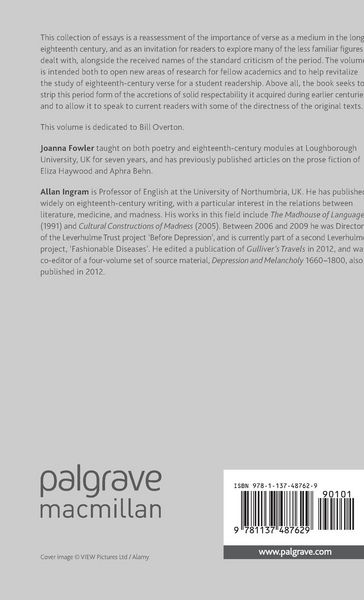 Produktbild: Voice and Context in Eighteenth-Century Verse