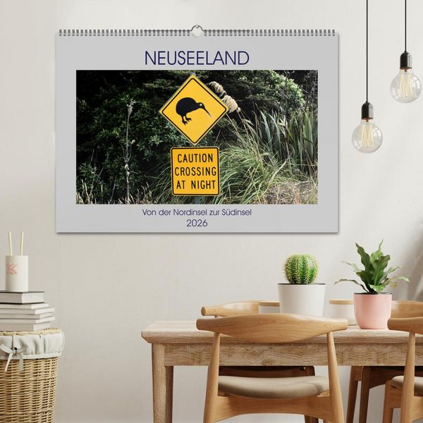 Produktbild: Neuseeland - Von der Nordinsel zur S&uuml;dinsel (Wandkalender 2026 DIN A2 quer), CALVENDO Monatskalender