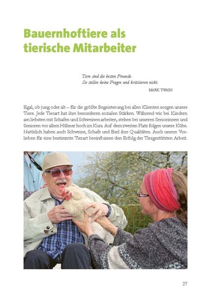 Produktbild: Bauernhoftiere bewegen Seniorinnen und Senioren
