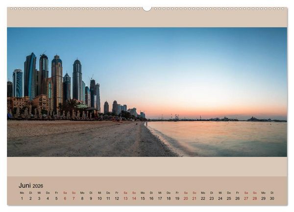 Produktbild: Impressions of Dubai 2026 (Wandkalender 2026 DIN A2 quer), CALVENDO Monatskalender