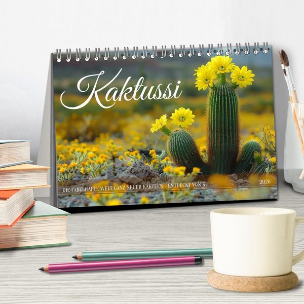 Produktbild: Kaktussi (Tischkalender 2026 DIN A5 quer), CALVENDO Monatskalender