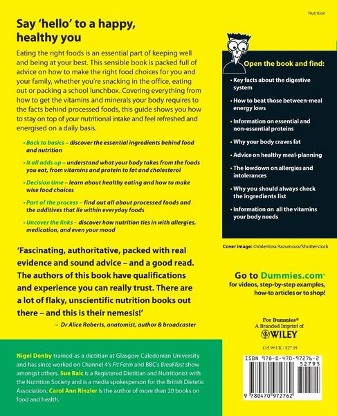 Produktbild: Nutrition For Dummies 2e