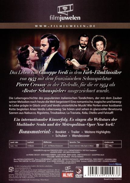 Produktbild: Giuseppe Verdi - Ein Leben in Melodien (Filmjuwelen)