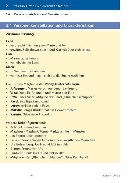 Produktbild: Nach vorn, nach S&uuml;den von Sarah J&auml;ger - Textanalyse und Interpretation