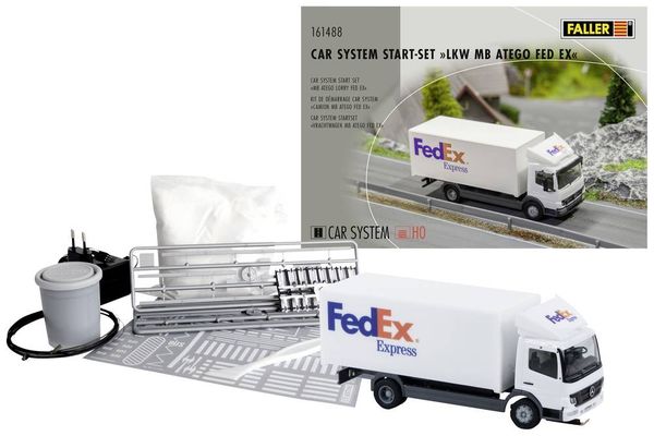 Faller 161488 Start-Set LKW MB Atego FedEx Car System H0 Fahrzeug