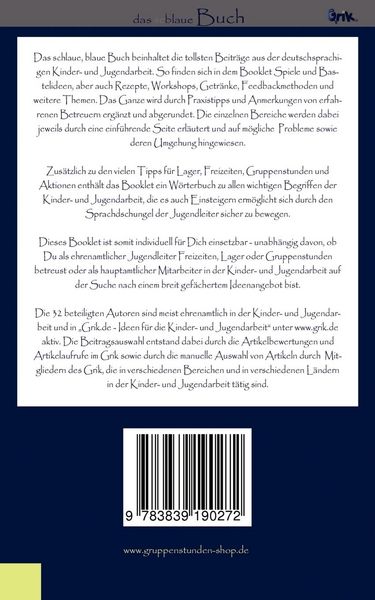 Produktbild: Das schlaue, blaue Buch der Kinder- und Jugendarbeit