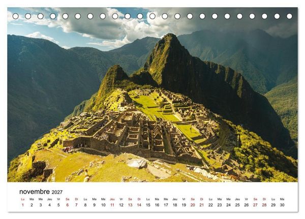 Produktbild: P&eacute;rou Les couleurs de la nature (Calendrier de bureau 2027 DIN A5 vertical), CALVENDO calendrier mensuel