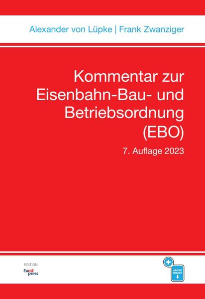 Produktbild: Kommentar zur Eisenbahn-Bau- und Betriebsordnung (EBO)