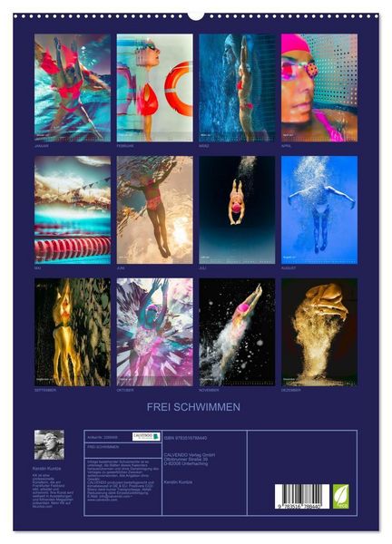Produktbild: FREI SCHWIMMEN (hochwertiger Premium Wandkalender 2027 DIN A2 hoch), Kunstdruck in Hochglanz