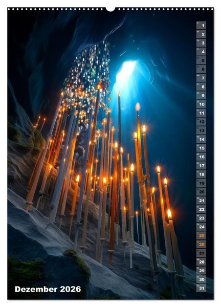 Produktbild: Kerzenwelt (Wandkalender 2026 DIN A2 hoch), CALVENDO Monatskalender