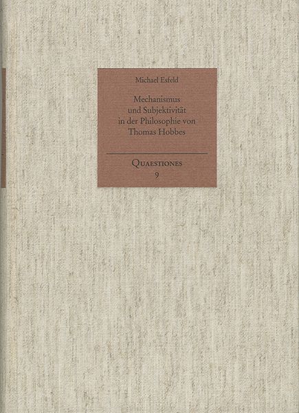 Produktbild: Mechanismus und Subjektivit&auml;t in der Philosophie von Thomas Hobbes