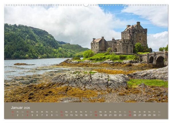 Produktbild: Historisches Schottland (hochwertiger Premium Wandkalender 2026 DIN A2 quer), Kunstdruck in Hochglanz