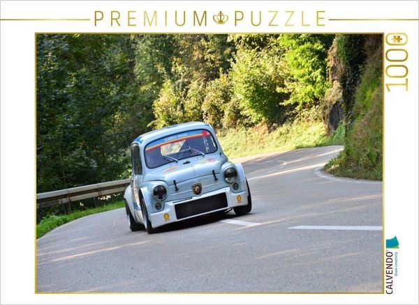 CALVENDO Puzzle Fiat Abarth 1000 TCR - 1967 | 1000 Teile Lege-Größe 64x48cm Foto-Puzzle für glückliche Stunden