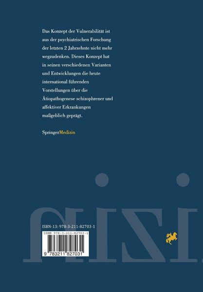 Produktbild: Vulnerabilit&auml;t f&uuml;r affektive und schizophrene Erkrankungen