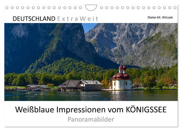 Weißblaue Impressionen vom KÖNIGSSEE Panoramabilder (Wandkalender 2025 DIN A4 quer), CALVENDO Monatskalender