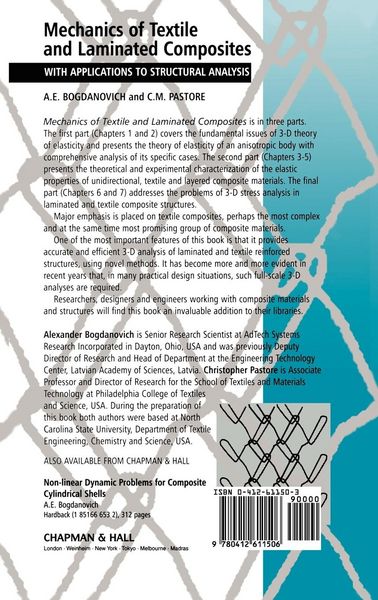 Produktbild: Mechanics of Textile and Laminated Composites